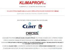 Tablet Screenshot of klimaprofi.cz